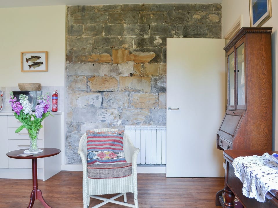 Original interior castle walls feature in the apartment | Quartermaster&rsquo;s, Brancepeth, near Durham