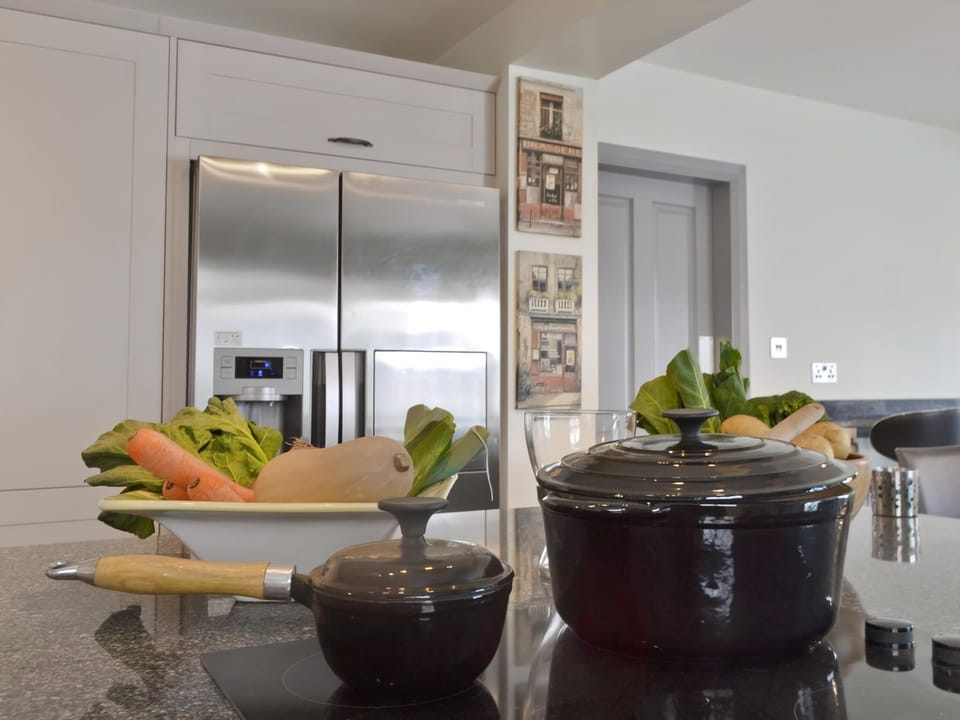 Light and airy food preparation areas | Hillcrest House, Brown Edge, near Leek