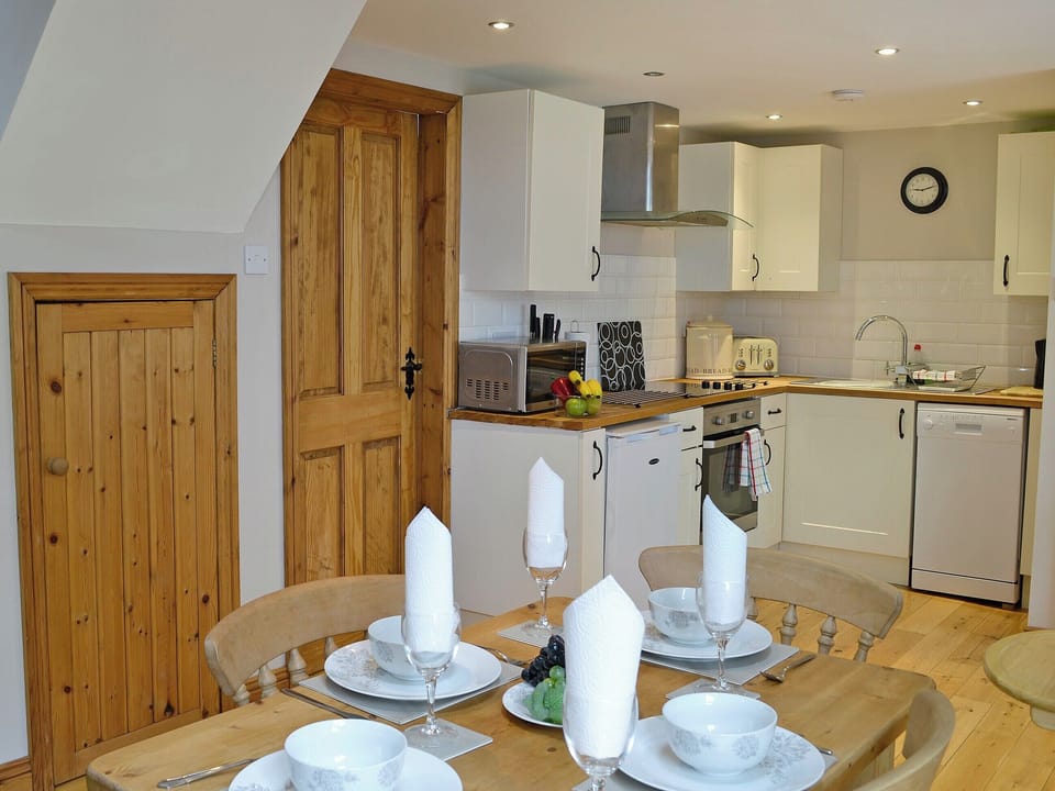 Beautifully presented dining area | Aden Barn, Allonby, near Silloth