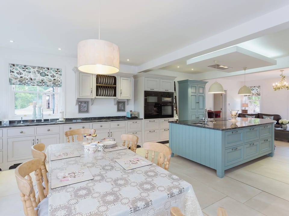 Farmhouse kitchen style table in the kitchen for informal mealtimes | Yokefleet Cottage, Sandholme, near Beverley