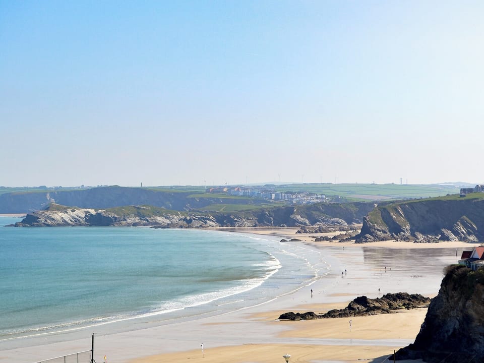 Fantastic sea views from the double bedroom | Towan View Loft, Newquay