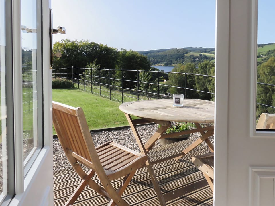 Patio | Tummel Cottage - Lick Estate, Foss, near Pitlochry