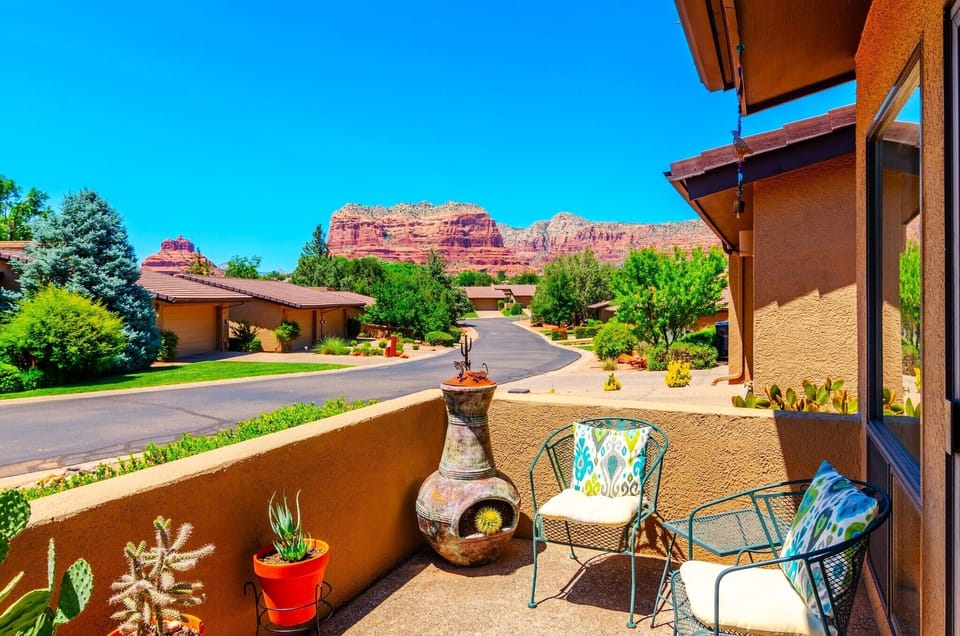 Enjoy the patio with coffee in the morning or wine at sunset