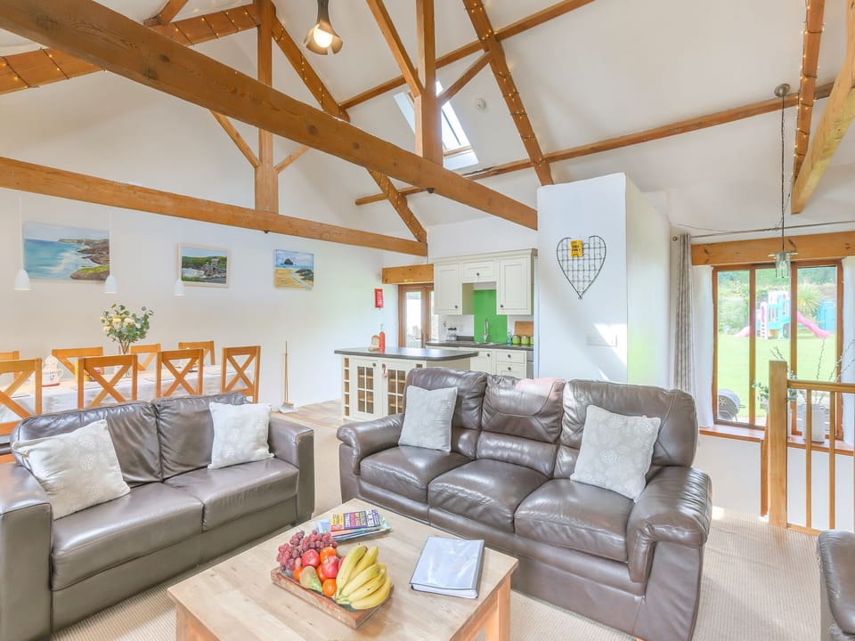 Open plan living space | Higher Churchtown Farm - What a Beauty - Higher Churchtown Farm Barns, Tresmeer, near Launceston