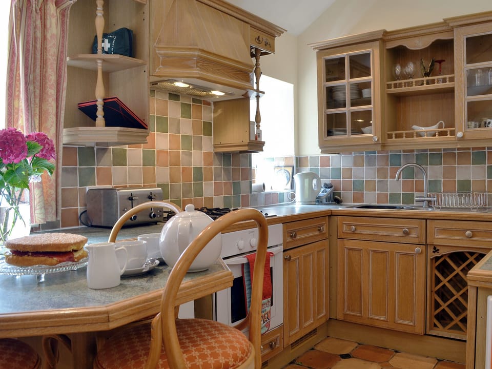 Farmhouse style kitchen area | Pant Y Mel, Llanbedrgoch, near Benllech