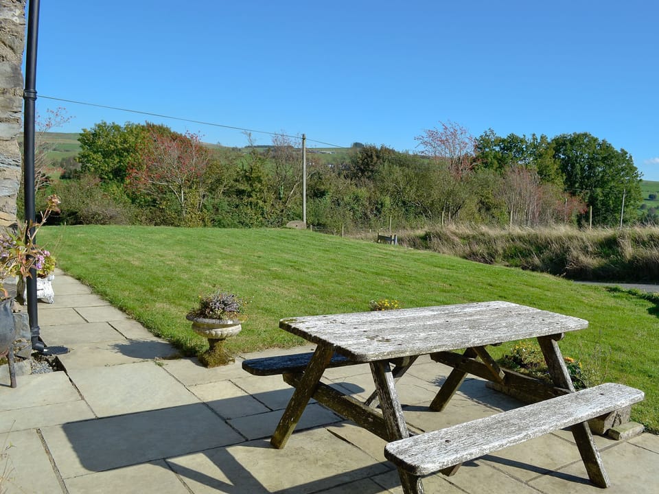 Sitting-out-area with countryside views | Bryn Gwnog, Llanrwst, near Betws-y-Coed