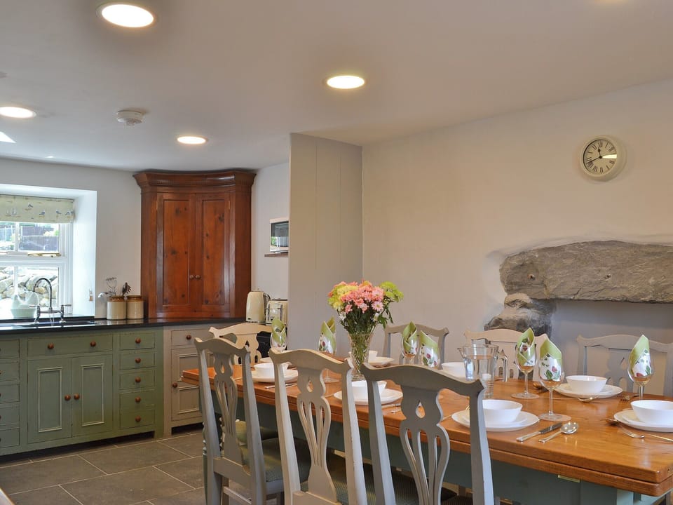Dining area and kitchen | Ty Newydd, Llwyngwril, near Aberdovey