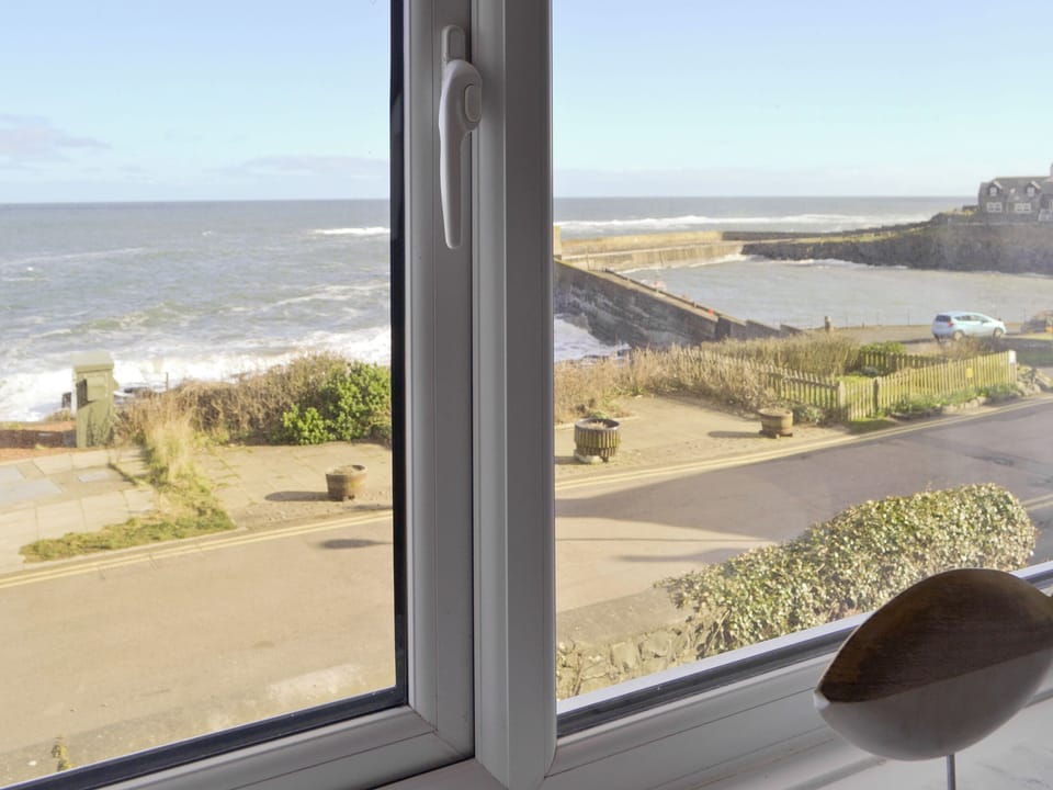 Great views over harbour and coast from double bedroom | Craster View, Craster near Alnwick