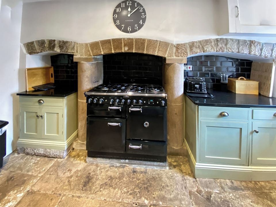 Kitchen with original flagstone floor | Bradley Hall, Matlock