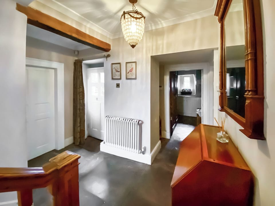 Hallway with original flagstone floor | Bradley Hall, Matlock