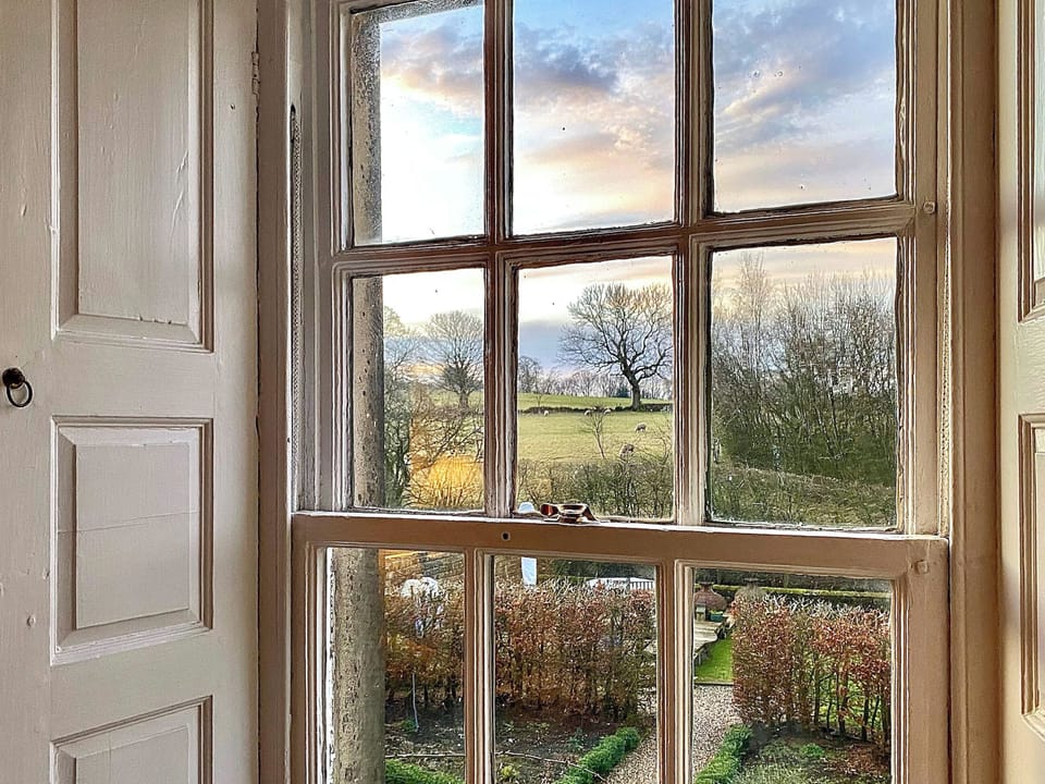 South-facing view over garden and Peak District countryside | Bradley Hall, Matlock