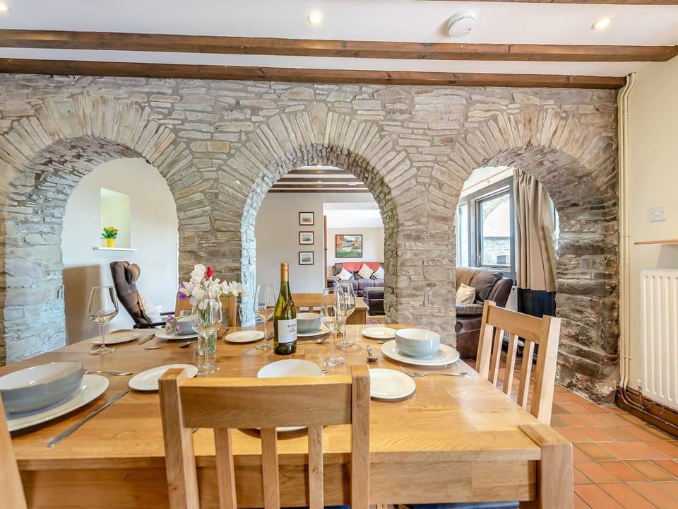 Dining Area | Rhandir Barn - Cennen Cottages at Rhandir Farm, Trapp, near Llandeilo