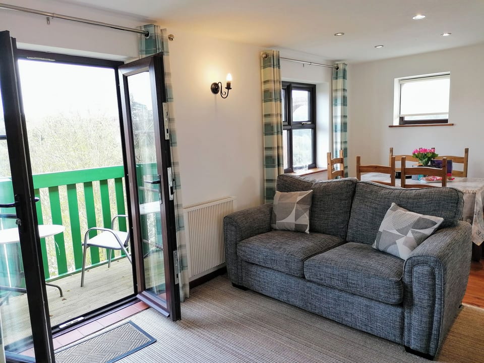 French doors leading to balcony | Capstan Cottage, Whitby