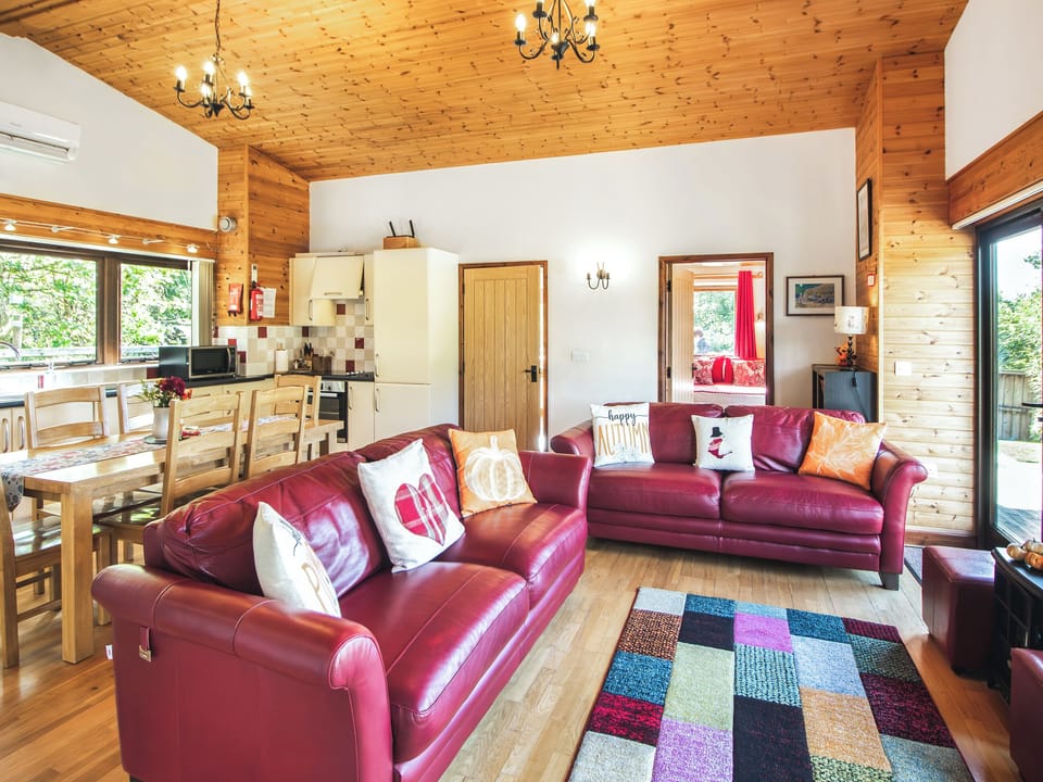 Open plan living space | Ash Lodge at Lon Lodges, Near Rhayader