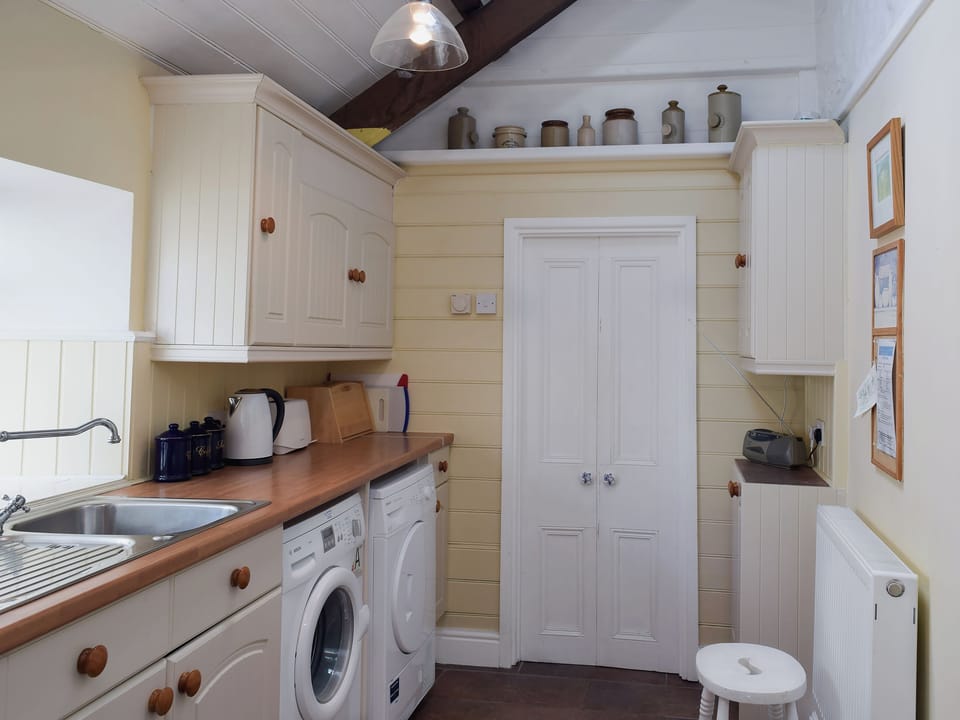 Galley style kitchen | Preswylfa, Trefin, near St Davids