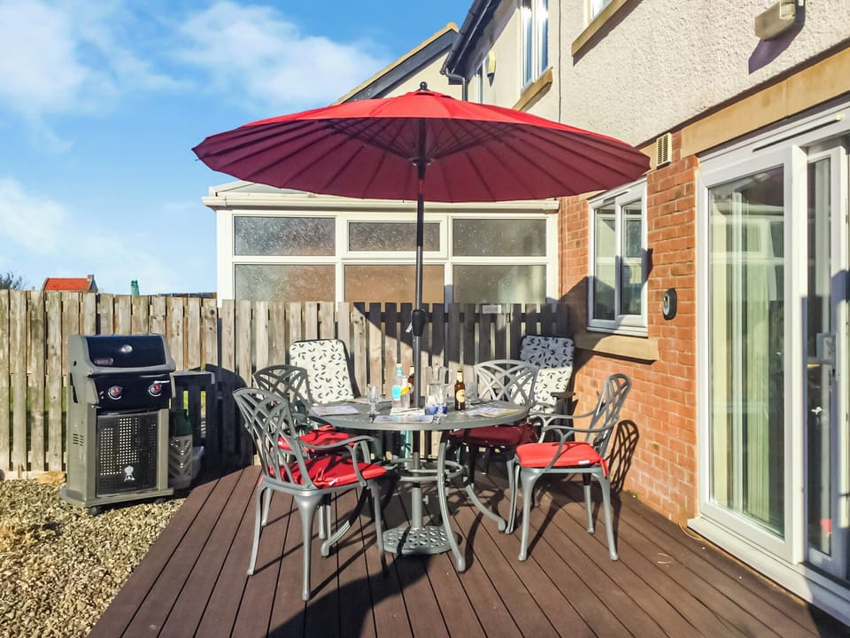 Patio | Fishers Cottage, Seahouses