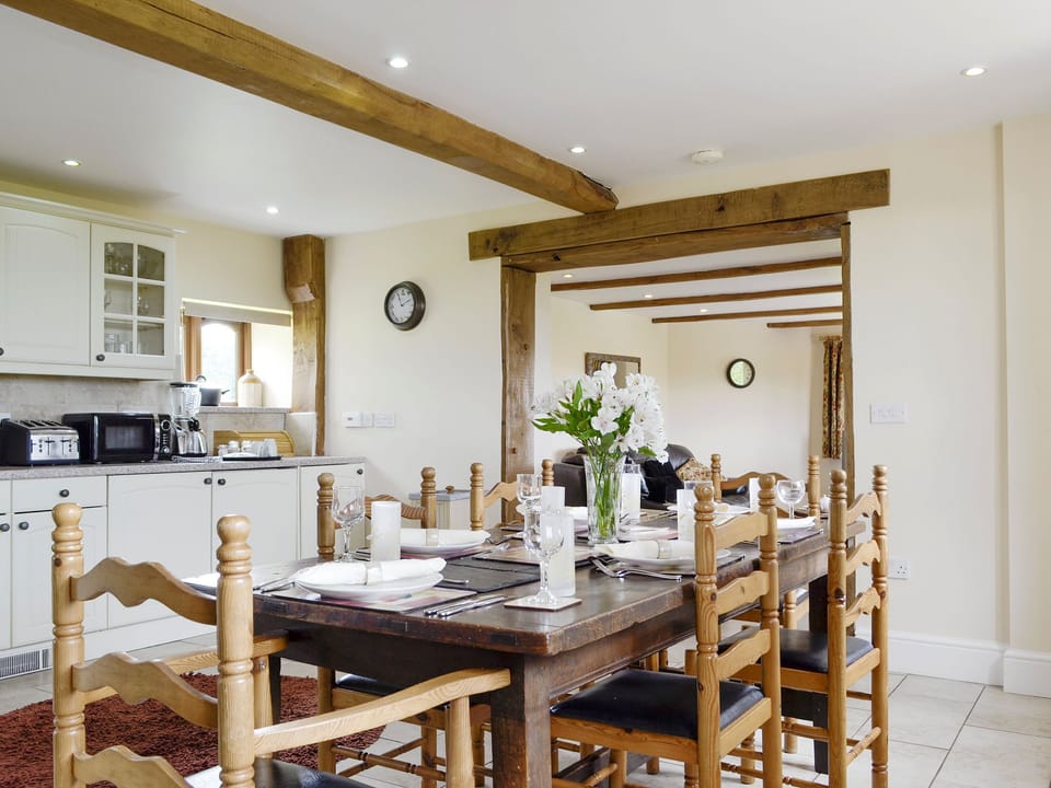 Convenient dining area | White Hill Farm Cottage, Wonastow, near Monmouth