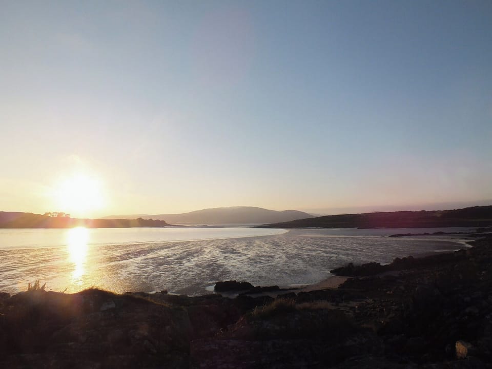 Stunning sunsets can be seen locally | Gullieside Cottage, Kirkandrews, near Kirkcudbright