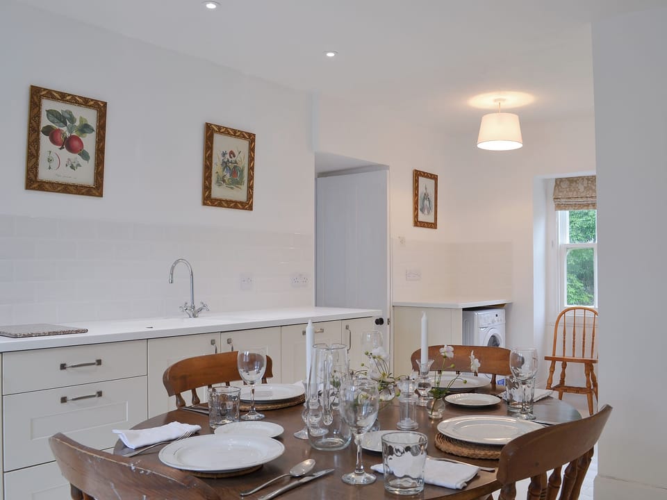 Charming farmhouse kitchen style kitchen diner | Garden Cottage, Strachur, near Dunoon
