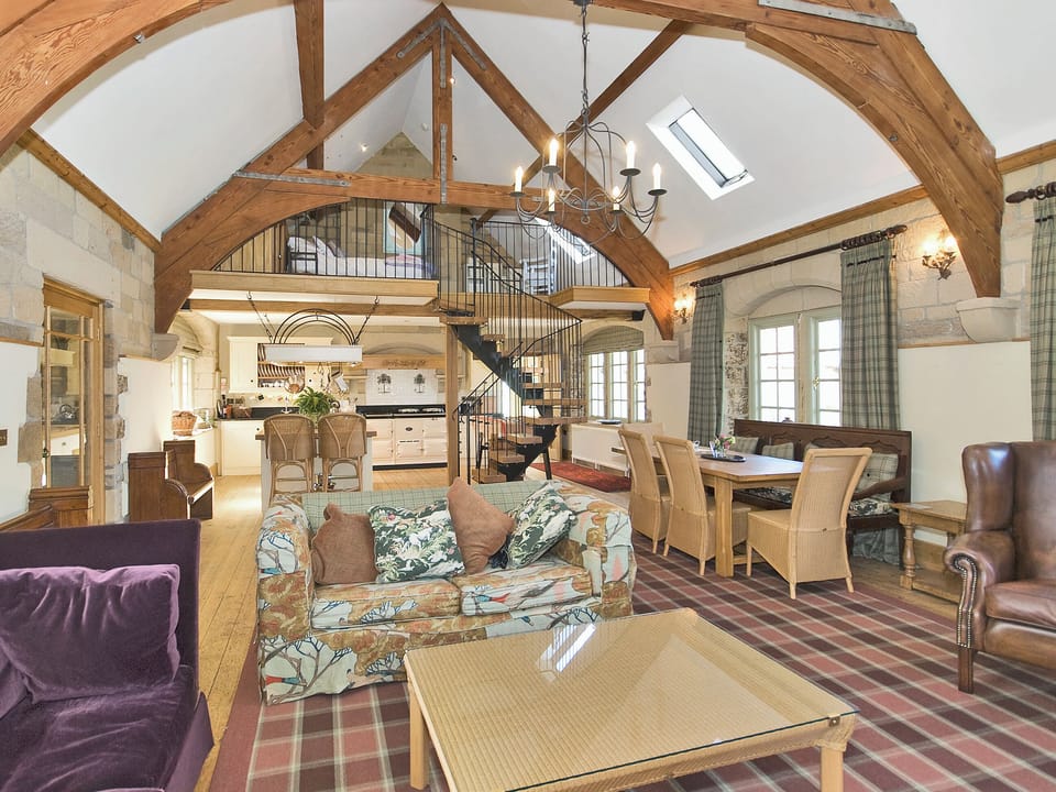 Tastefully furnished large open plan living space | Old Reading Room, Thimbleby, near Osmotherley