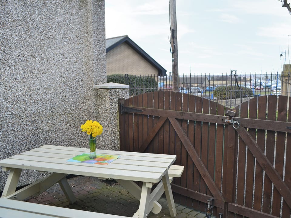 Secluded yard with sitting-out area | Harbour Walk, Amble, near Warkworth