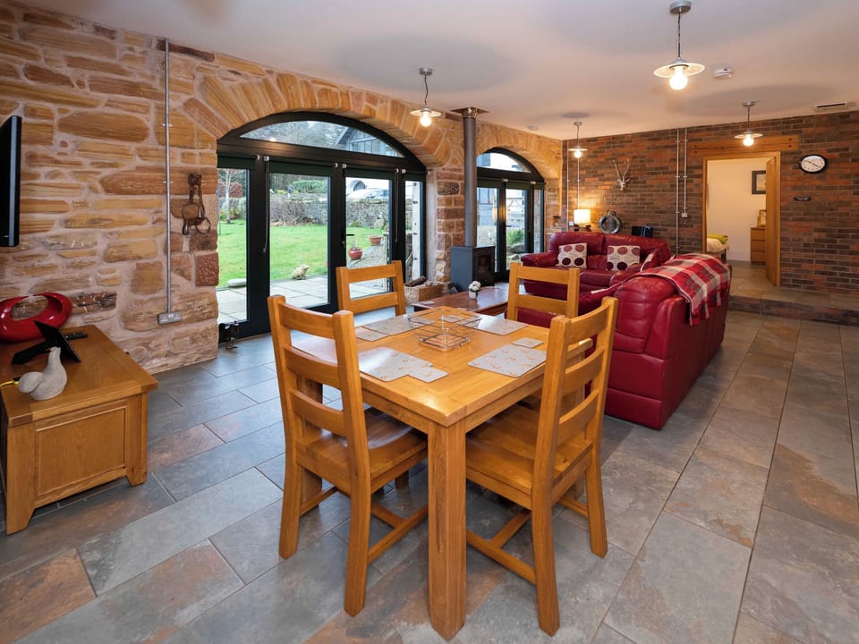 Cosy dining area in the spacious kitchen/diner | Cart Shed, Mauchline, near Ayr