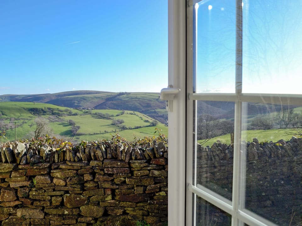 Wonderful countryside views fom the bedroom | Meadow Croft - The Crofters Cottages, Llangeinor, near Bridgend