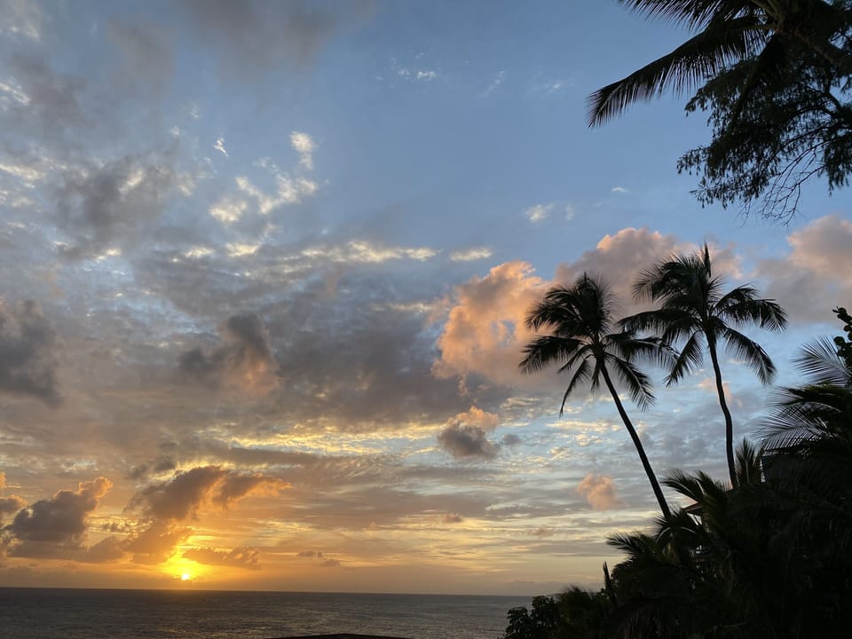 Sunset from the Ocean Deck