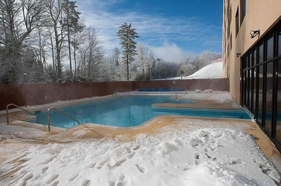 Outdoor heated pool.