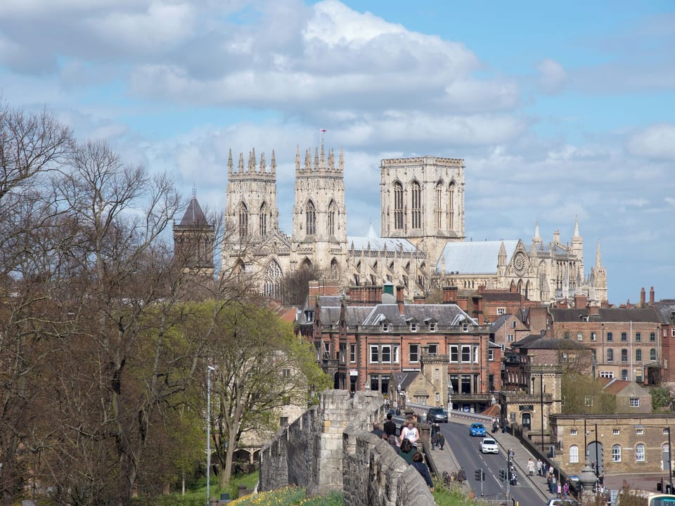 York Minster from the city walls | York, Yorkshire
