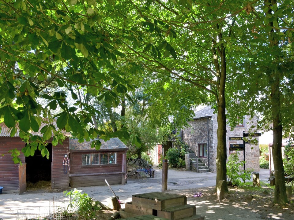Heart of the complex and pony mounting area | St Leonards, Polson, nr. Launceston