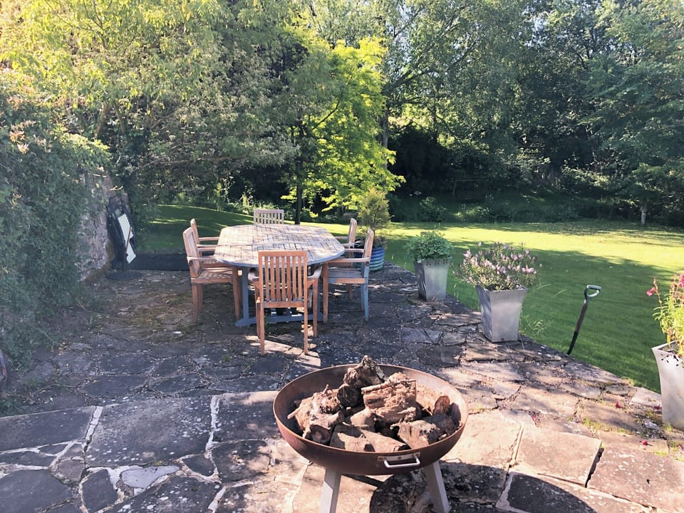 Patio | The Creamery - Church Farm Cottages, Kniveton, near Ashbourne