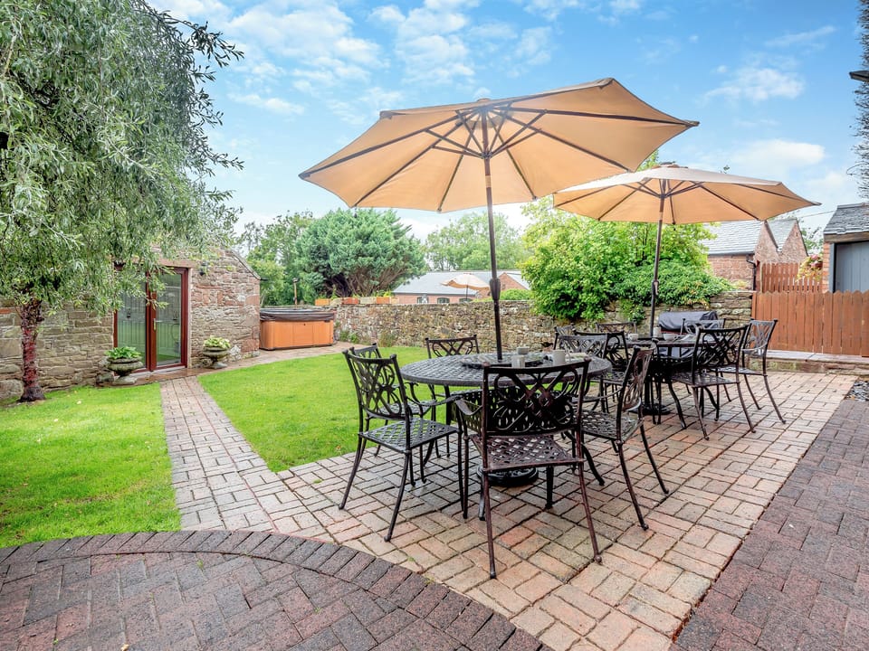 Sitting-out-area | Berwyn Bank - Halls Bank Cottages, Arkleby, near Cockermouth
