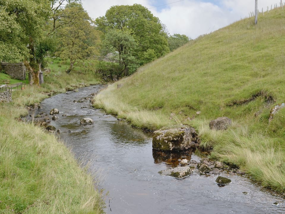 The beck at the bottom of the garden | Elm Cottage, Oughtershaw, near Hawes