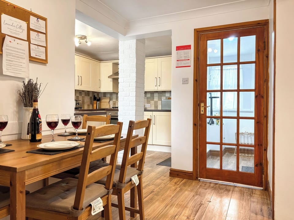 Well presented dining space and living room | Lavender Cottage, Keswick