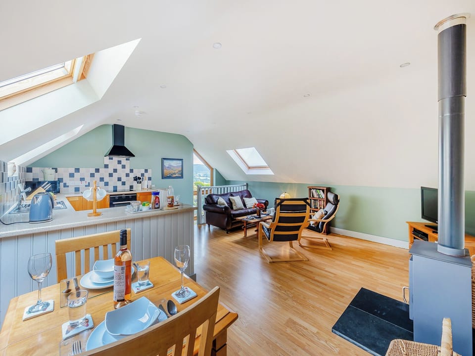 Open plan living space | Field View, Cynghordy, near Llandovery