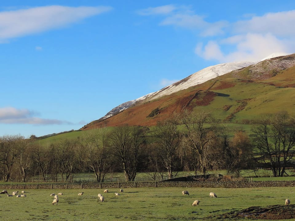 Stunning view of snow-capped Blencathra | The Garth - Blakebeck Farm, Mungrisdale, near Threlkeld