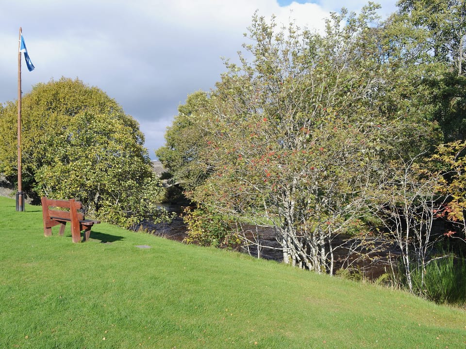 Nethy Bridge, village centre and River Spey | Highland, Scotland