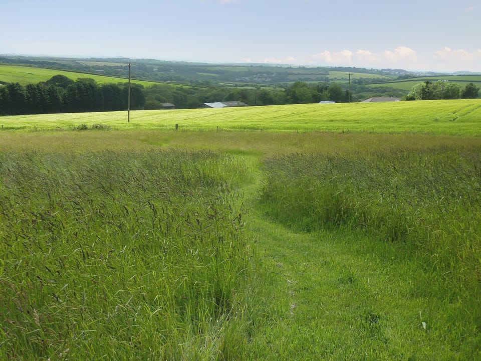Fantastic views of the Cornish Landscape | The Garden Apartment, Tregonetha, St Columb