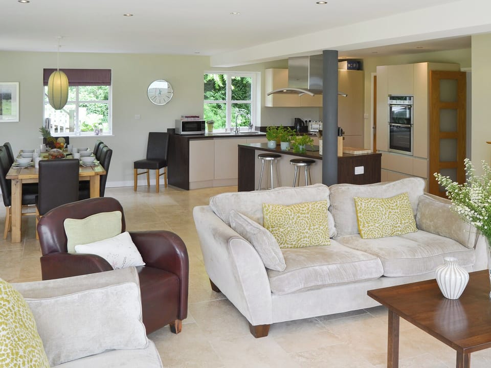 Contemporary open-plan living space | Lock Cottage, Aylsham