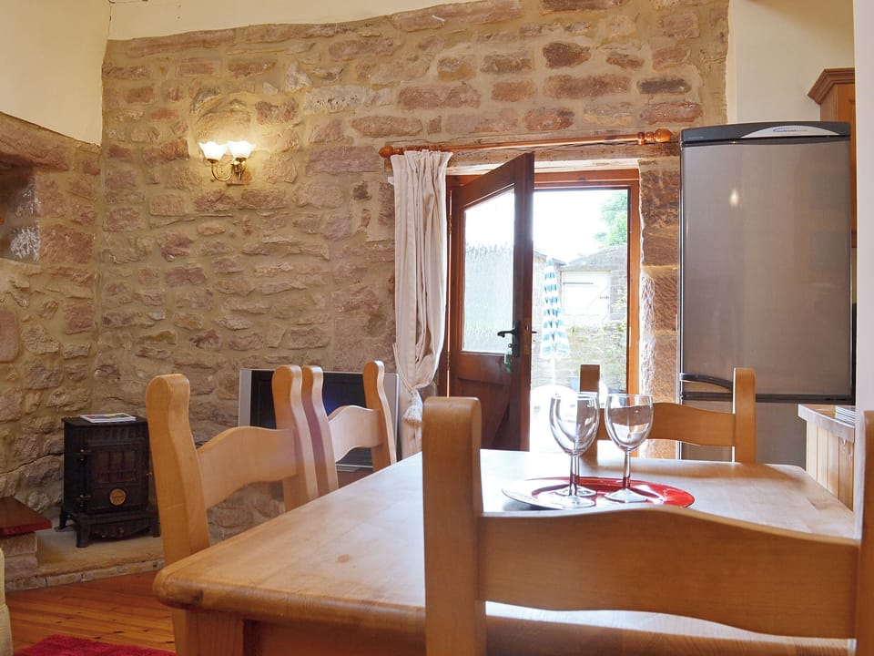 Living area with access to courtyard garden | Barn Owl Cottage - Willersley Farm, Cromford, near Matlock