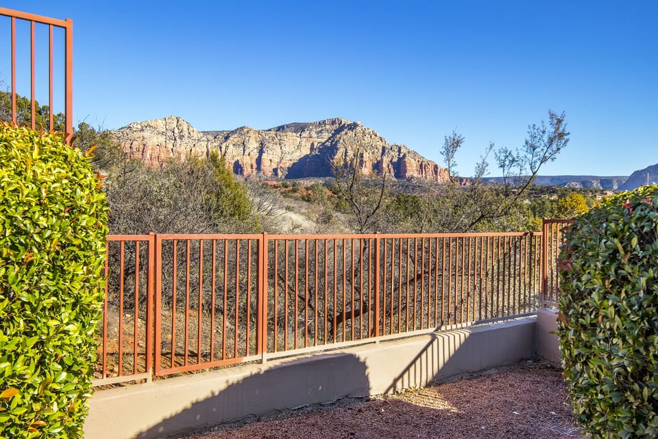 Red rock views from patio