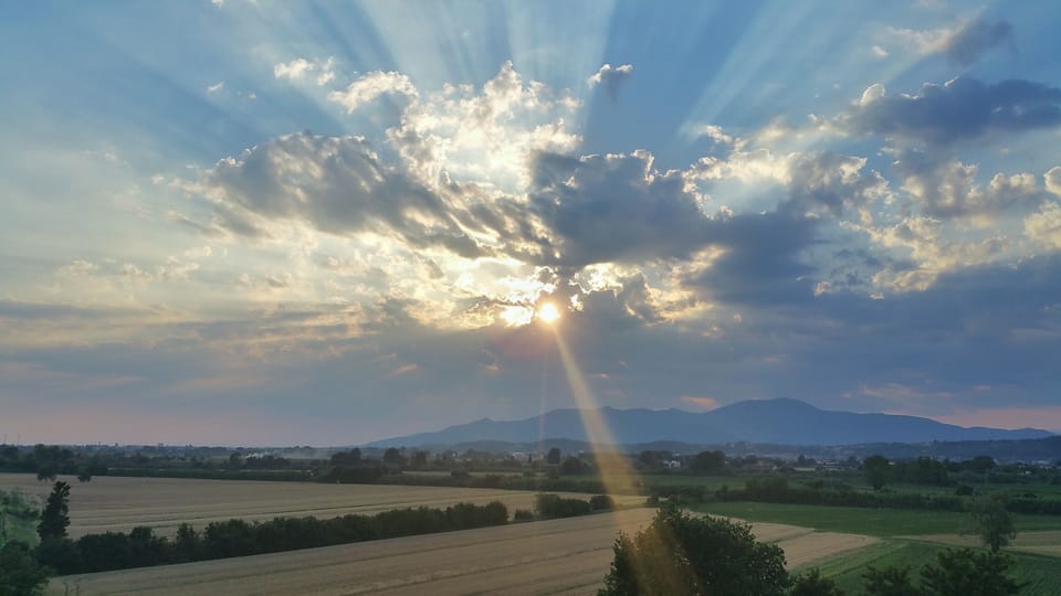 The house faces toward the west, so you can enjoy the setting sun each evening