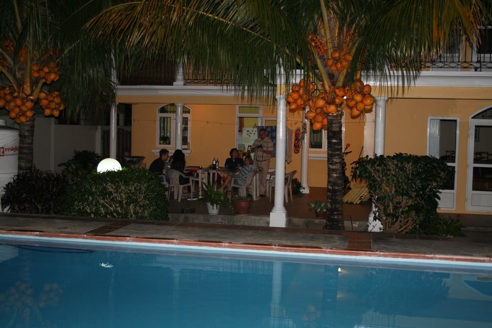 Villa at night