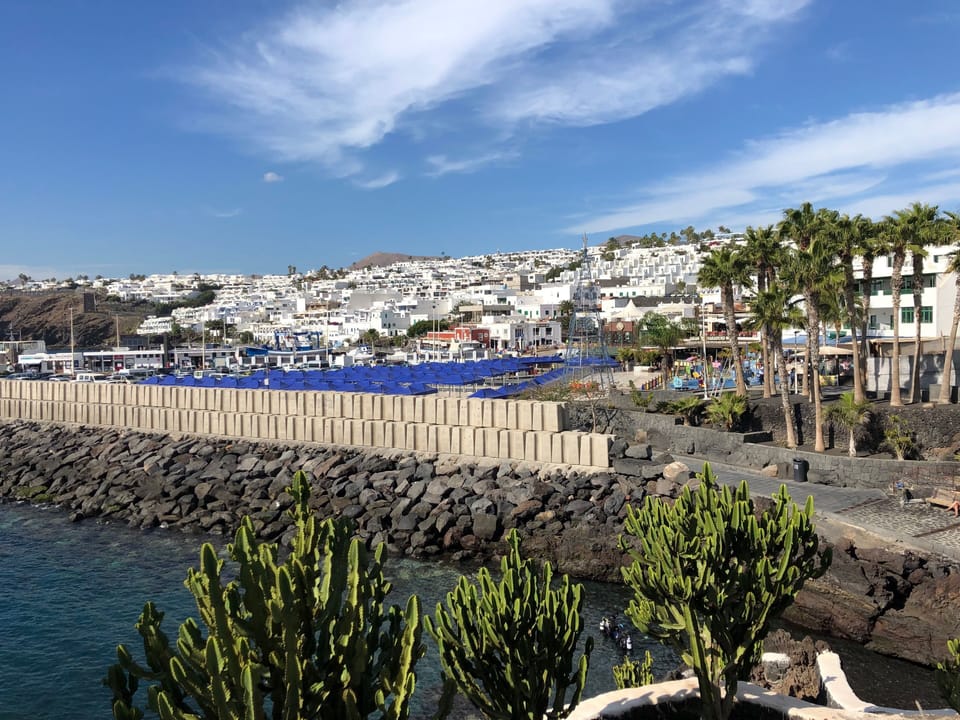 View towards Puerto del Carmen harbour