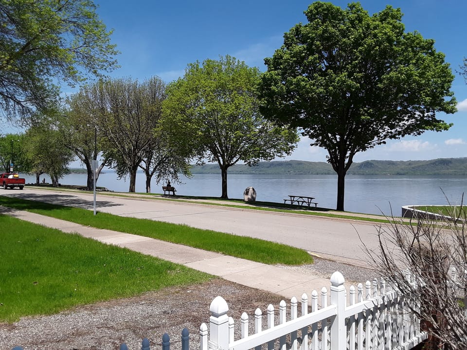 the park and trail are right across the street.