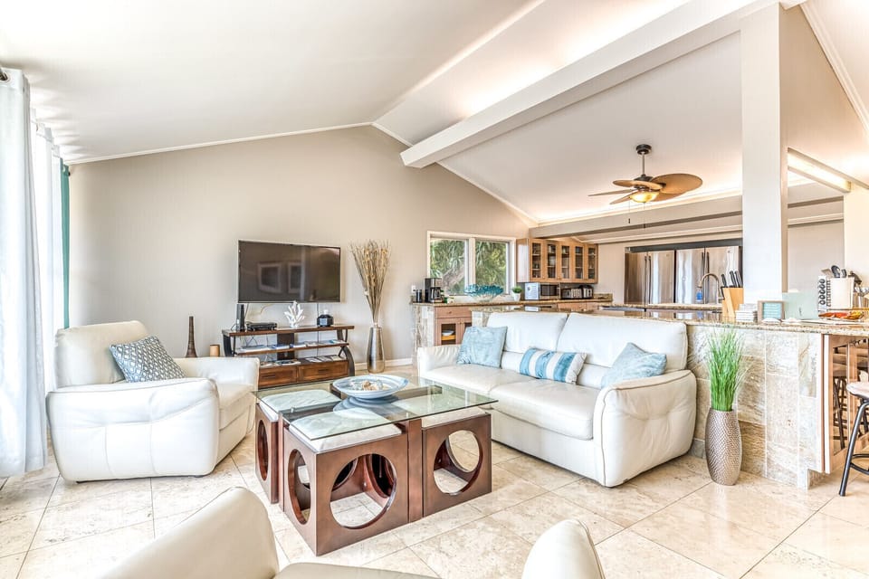 Updated tasteful furnishings throughout home