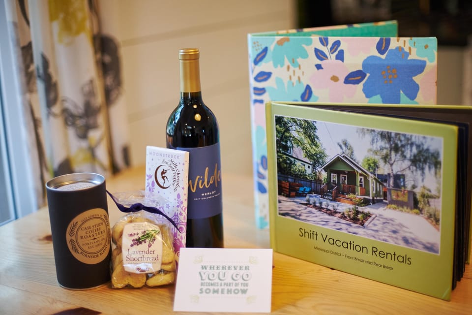 When you stay with us we greet you with an excellent mix of locally made delights!