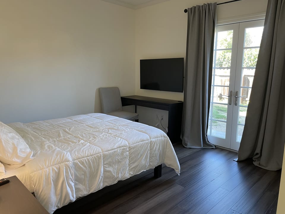The Dove bedroom with its 4K 50" TV