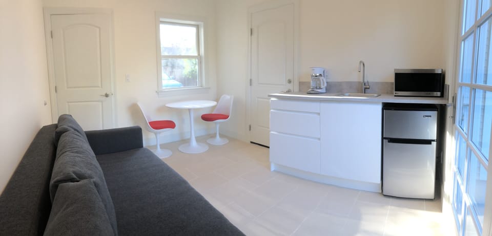 view of the living/kitchenette breakfast table